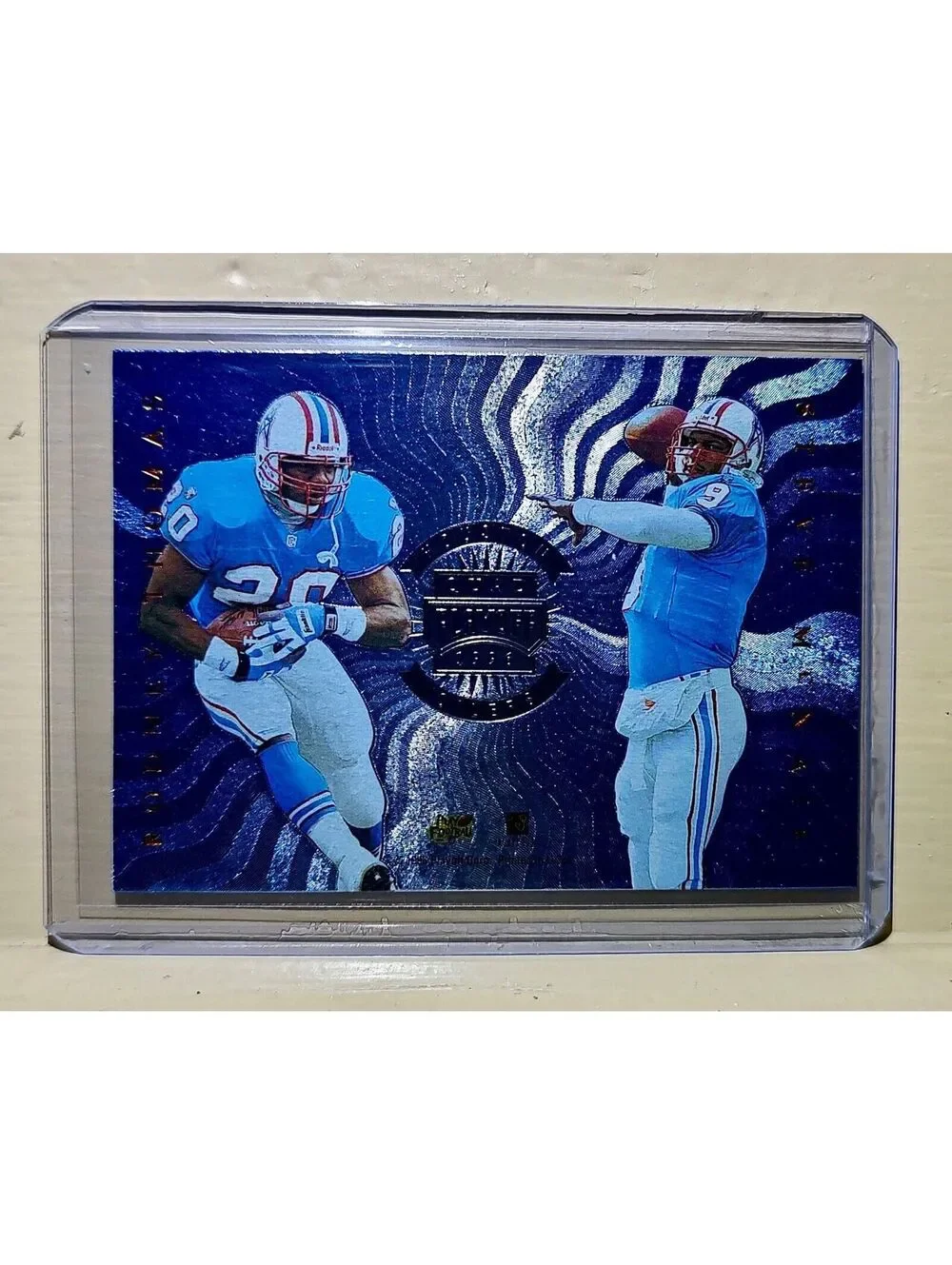 Houston Oilers 1999 Quad Playoffs Thomas/McNair/Chandler/Sanders #12 NFL Card
